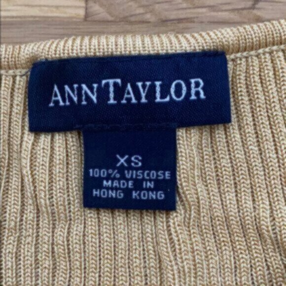 Gold Ann Taylor NYE Tank - Picture 2 of 2